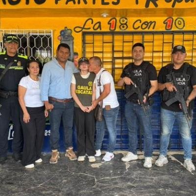 Leidys Vergara Molina, de 19 años, recuperó su libertad y ya se encuentra con su familia en Maicao