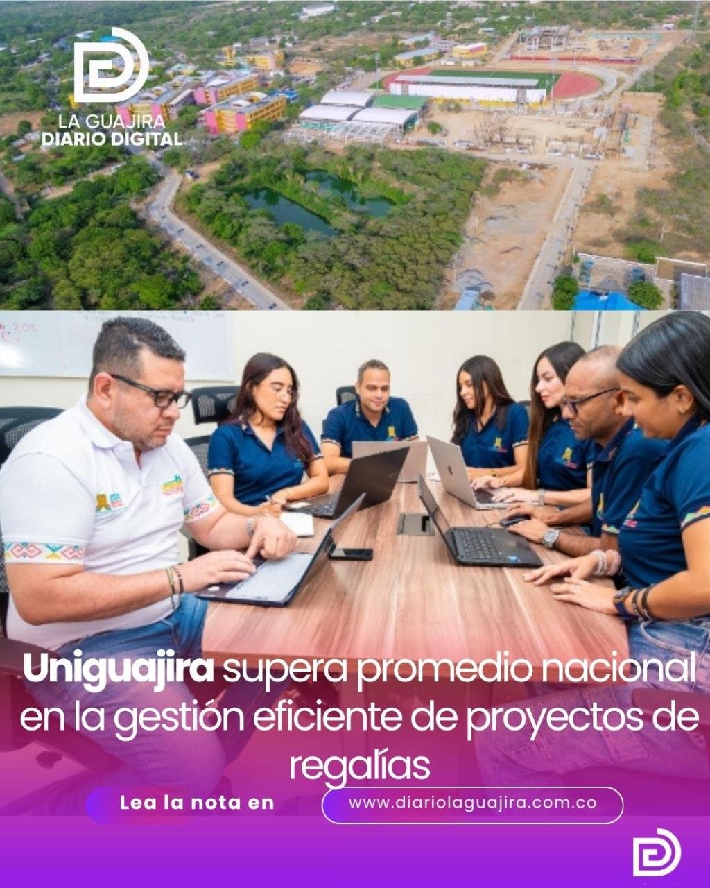 Uniguajira supera promedio nacional en la gestión eficiente de proyectos de regalías
