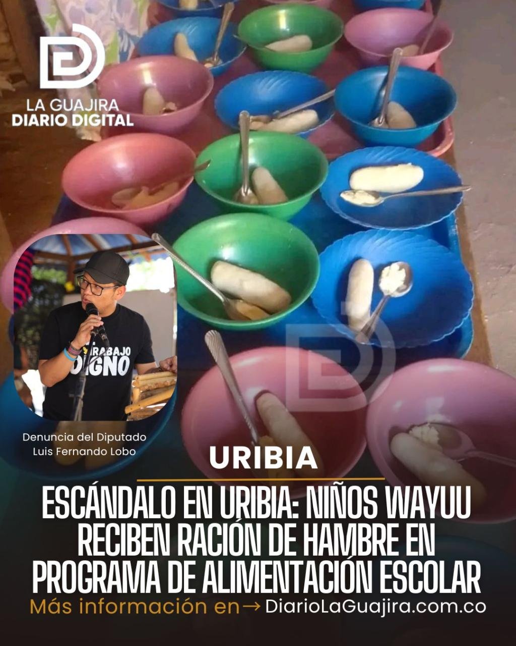 Escándalo en Uribia: Niños Wayuu Reciben Ración de Hambre en Programa de Alimentación Escolar