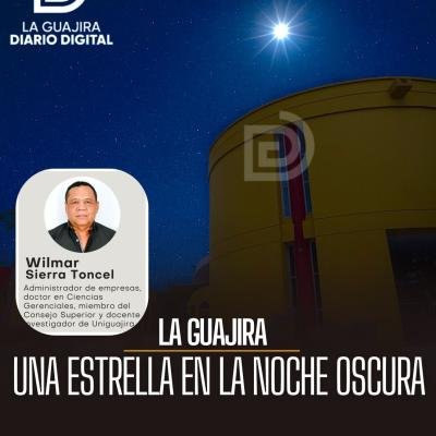 Una estrella en la noche oscura