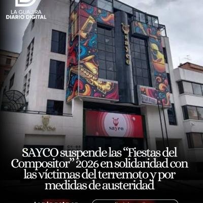 SAYCO suspende las “Fiestas del Compositor” 2026 en solidaridad con las víctimas del terremoto y por medidas de austeridad
