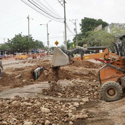 Gobernación de La Guajira avanza con éxito la obra de mejoramiento urbanístico en Riohacha