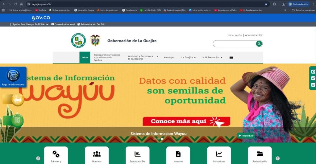 Gobernación de La Guajira habilita acceso directo al Geovisor del Sistema de Información Wayúu