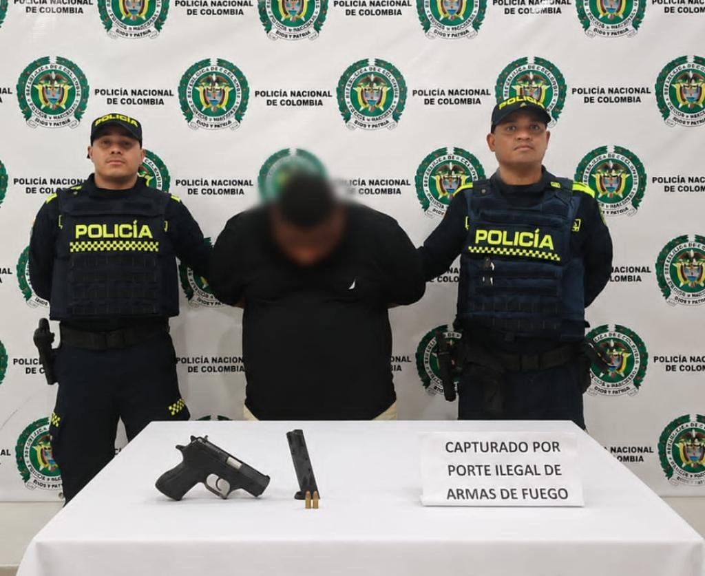 Capturado en Riohacha con pistola sin documentación legal