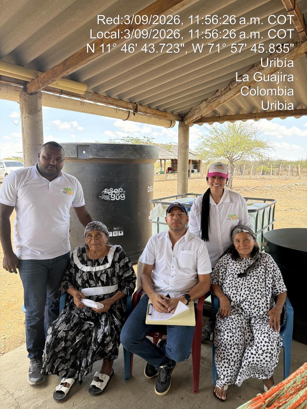 ESEPGUA, cumple compromiso ante la Corte con entrega de tanques de agua en Uribia
