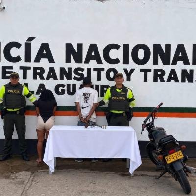 Capturan a dos personas en zona rural de Riohacha por porte ilegal de arma de fuego