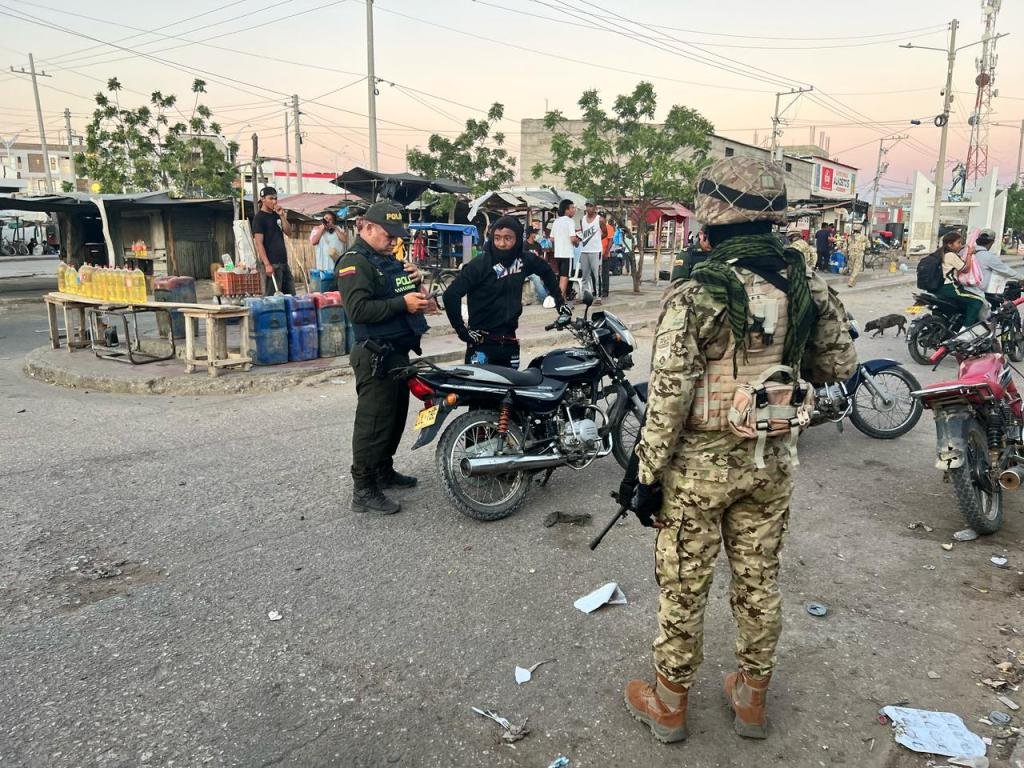 Fuerza Pública refuerza operativos de control en Uribia y corregimientos ante la temporada turística de Semana Santa