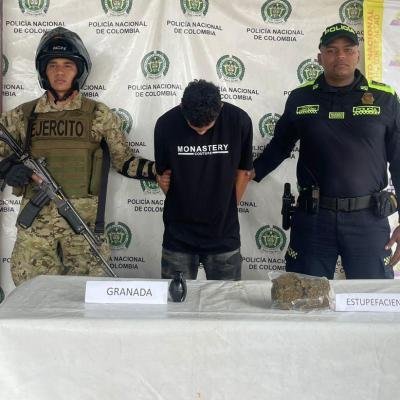 Capturado en Maicao alias El Mono, presunto integrante de estructura criminal dedicada al sicariato y tráfico de armas