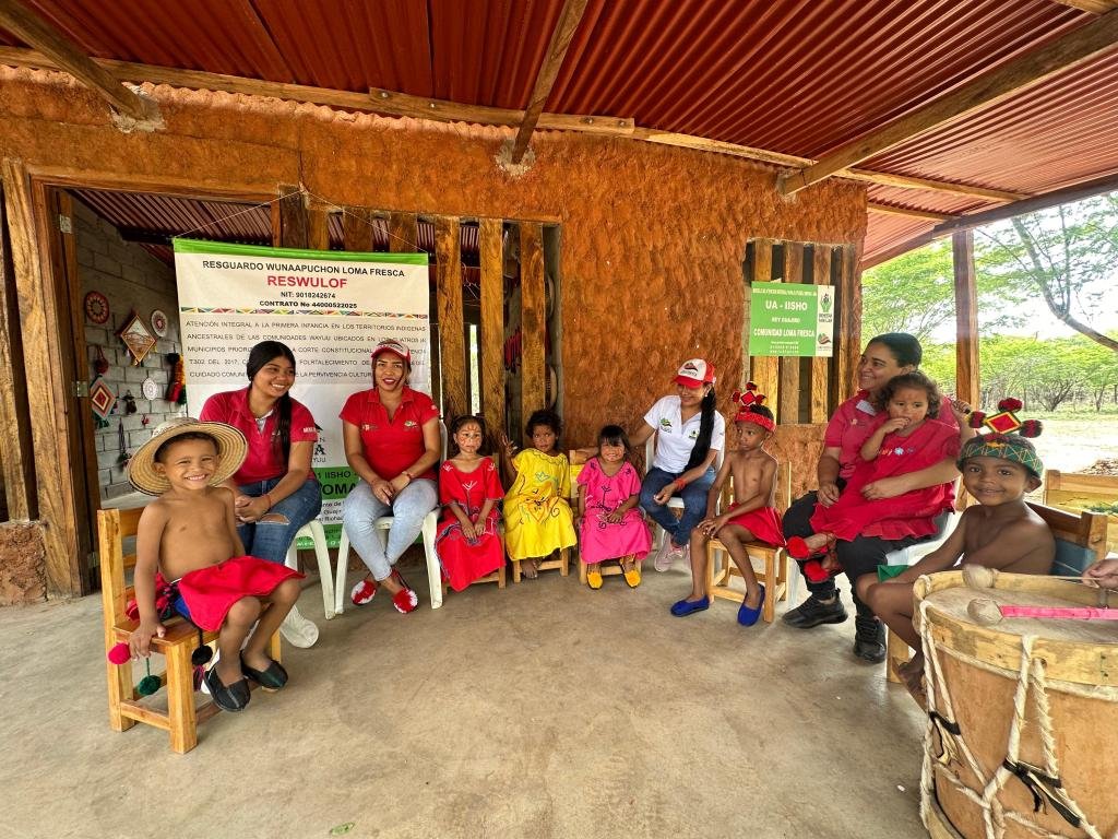 Resguardo Wayuu Wunaapuchon Loma Fresca fortalece la atención a la primera infancia con la construcción de 11 Unidades Comunitarias de Atención