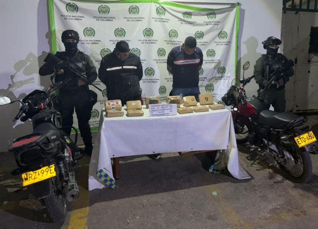En Maicao Policía captura dos presuntos traficantes con más de cinco kilos de marihuana